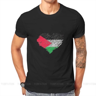 เสื้อยืดแขนสั้นลําลอง คอกลม ทรงหลวม พิมพ์ลาย Palestine ขนาดใหญ่ สไตล์วินเทจ โกธิค สําหรับผู้ชายสามารถปรับแต่งได้