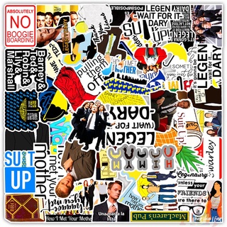 ❉ How I Met Your Mother - Classical Comedy TV Shows สติ๊กเกอร์ ❉ 50Pcs/Set DIY Fashion Waterproof Decals Doodle สติ๊กเกอร์
