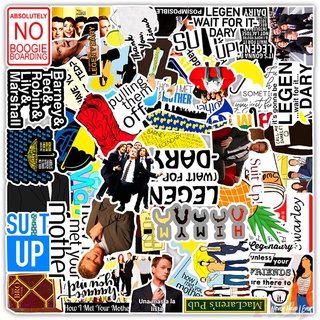 ❉ How I Met Your Mother - Classical Comedy TV Shows สติ๊กเกอร์ ❉ 50Pcs/Set DIY Fashion Waterproof Decals Doodle สติ๊กเกอร์