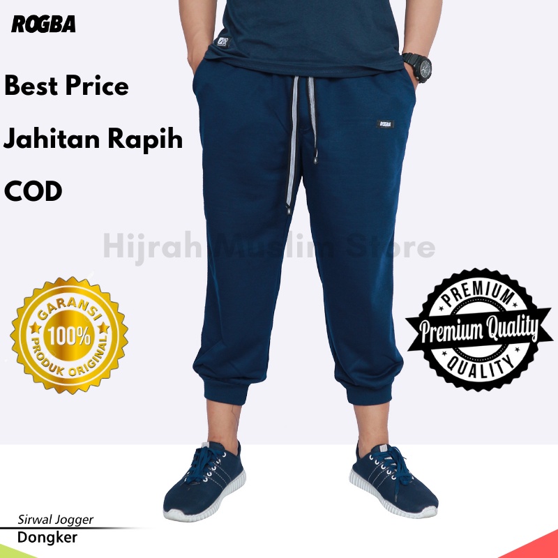 Rosal Original Sirwal Joger Jogger Pants 3/4 Skinny Slimfit Paisi Joger Pants มี