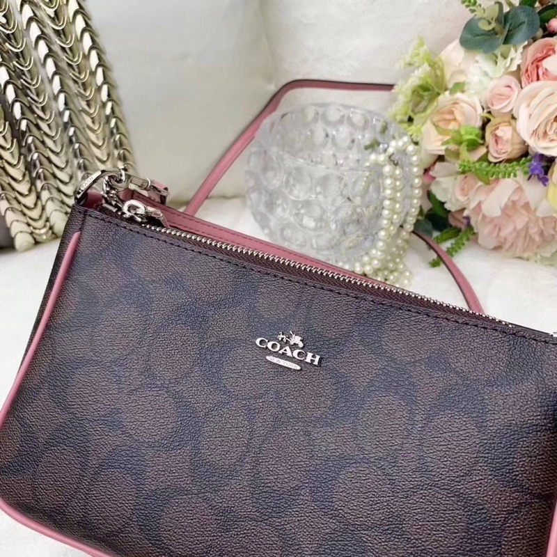 Coach Messico Top Handle Pouch In Signature Coated Canvas - bagoutlet ...