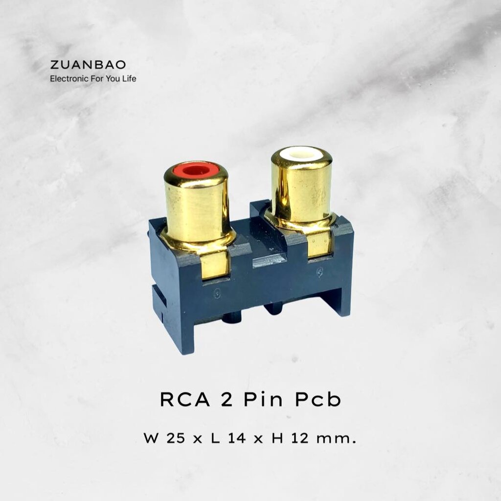 ซ็อกเก็ต RCA ตัวเมีย 2 ช่อง (แดง-ขาว) แบบลงปริ้นท์ RCA Jack PCB Mount Twin สำหรับ DIY Audio และงานซ่อมเครื่องเสียง - รูปที่ 4