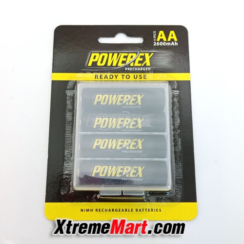 แบตเตอรี่ Powerex AA 2600mAh NiMH 1.2V Rechargeable Battery (ก้อนละ)