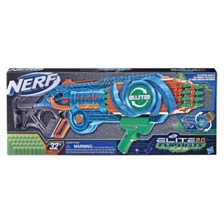 Nerf Elite 2.0 Flipshots Flip-32 Blaster Gun, Rotating Dart Barrels, 32-Dart Capacity, 32 Elite Darts ปืนเนิร์ฟ