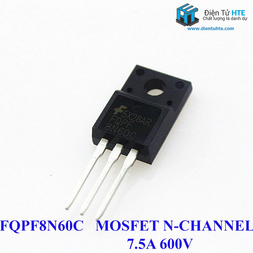 [COMBO] 4 MOSFET 8N60C FQPF8N60C TO-220 7.5A 600V Channel N [HTE Quy Nhon CN2]
