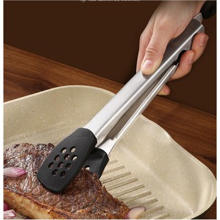 304 stainless steel silicone food clip / fried steak barbecue / bread clip / kitchen non-slip clip