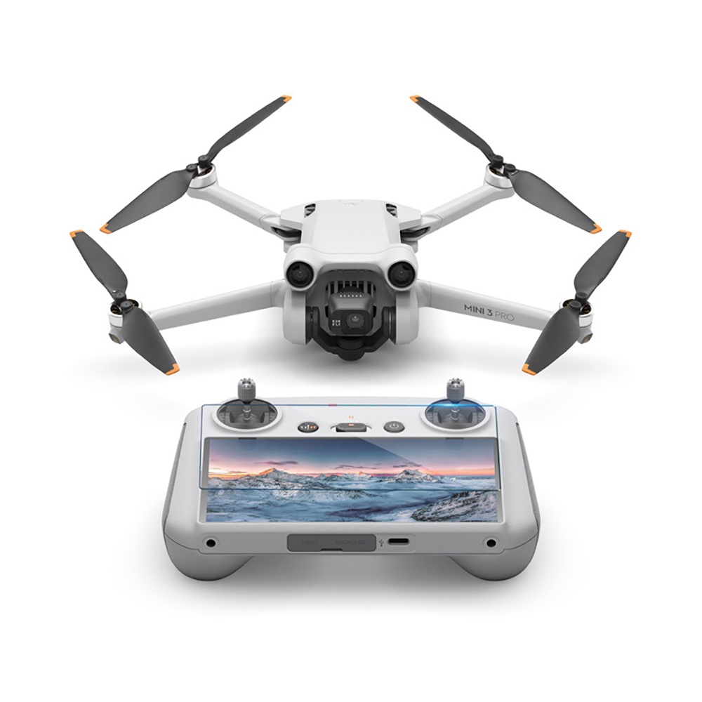 2pcs ฟิล์มนิรภัยสําหรับ DJI Flip/ Air3S/Mini 4 Pro/Air3 RC2 /Mini3 Pro RC2 พร้อมหน้าจอรีโมทคอนโทรล HD กระจกนิรภัยป้องกันฟิล์มสําหรับ Mini 3 Pro อุปกรณ์เสริม