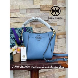 📮@1,830.-🔥🔥MID YEAR SALE 7 % +📍(ส่งฟรี EMS)🔥🔥💯TORY BURCH McGraw Small Bucket Bag