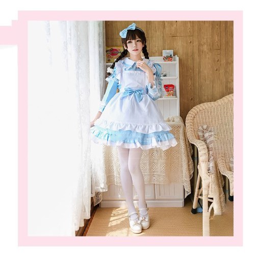 cp117.1ชุดอลิซ(ปลอกแขนถอดได้)ชุดอลิซในแดนมหัศจรรย์ Alice in Wonderland