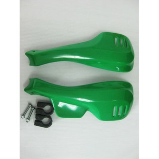 YAMAHA DT100 DT125 XT400 XT500 XT600 DT200 DT250 HAND GUARDS LH&amp;RH "GREEN" // การ์ดป้องกันมือ ซ้ายขวา สีเขียว