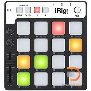 IK Multimedia iRig Pads คอนโทรลเลอร์ MIDI pad แบบพกพาสำหรับ iPhone / iPod touch / iPad และ Mac / PC iRig PADS มีขนาดเล็ก