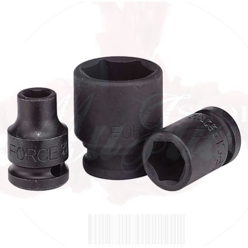 FORCE ลูกบล็อก ลูกบล็อค ลูกบล๊อก ลูกบ็อกซ์ลม 1/2" 6เหลี่ยม แบบสั้น และยาว(Deep)  Size 8-27