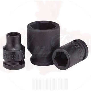 FORCE ลูกบล็อก ลูกบล็อค ลูกบล๊อก ลูกบ็อกซ์ลม 1/2" 6เหลี่ยม แบบสั้น และยาว(Deep)  Size 8-27