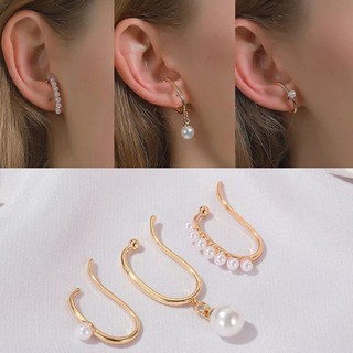 ต่างหูหนีบมุก • Pearl Ear Cuff