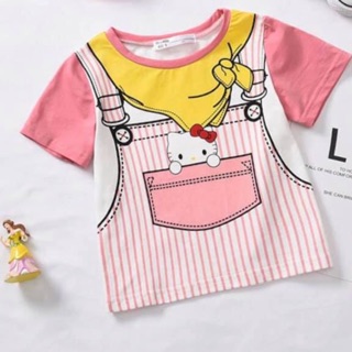 เสื้อยืด ลายคิตตี้ สีชมพู