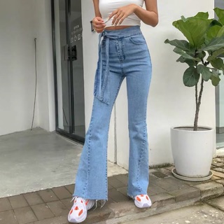 High waisted 80s jeans กางเกงยีนส์ขาม้าเอวสูงสไตล์เกาหลี