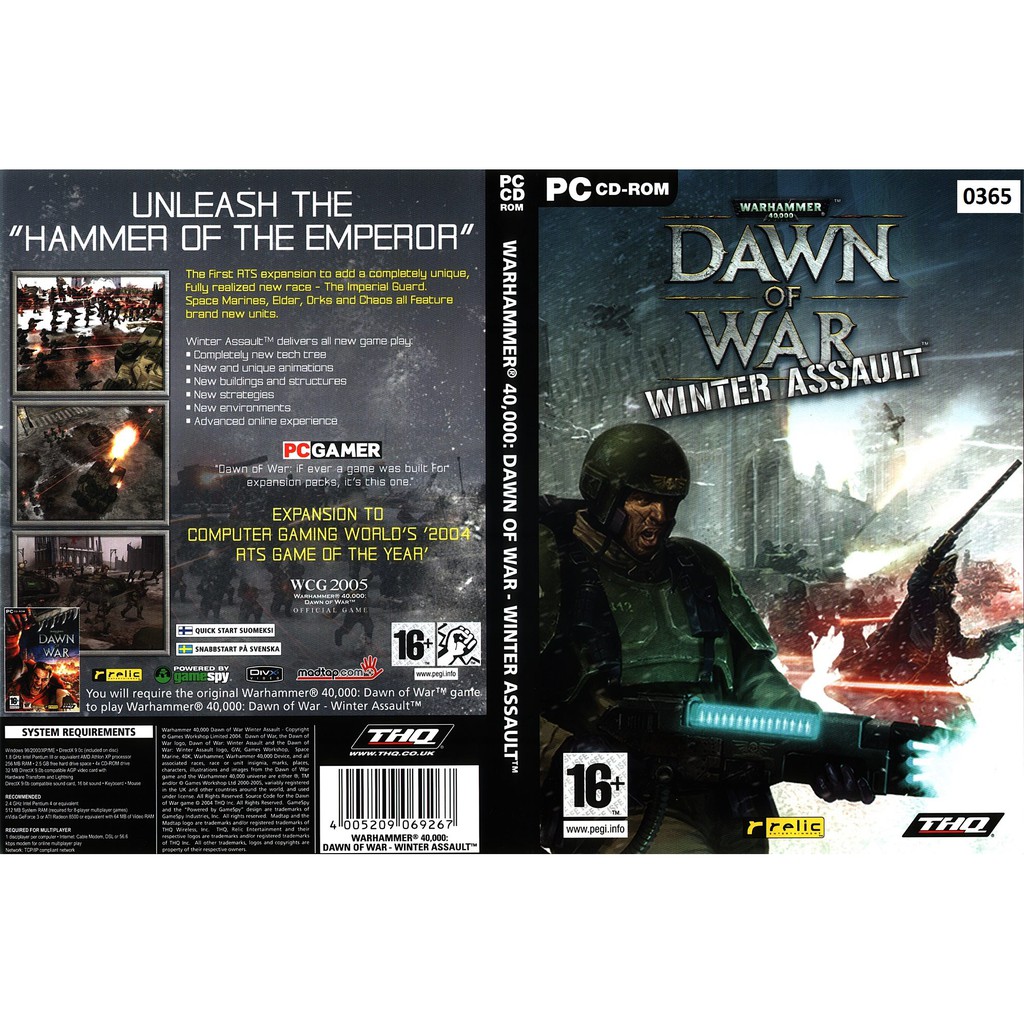 (ดีวีดี PC) Warhammer 40K Dawn Of War Winter Assault