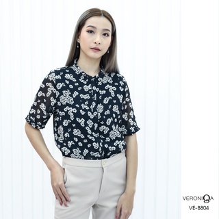 AMILA Blouse VE-B804 by AMILA ชิฟฟอนปริ้นท์ IGPU22-3