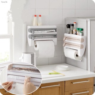 New Kitchen Cling Film Sauce Bottle Storage Rack Paper Towel Holder Accessories