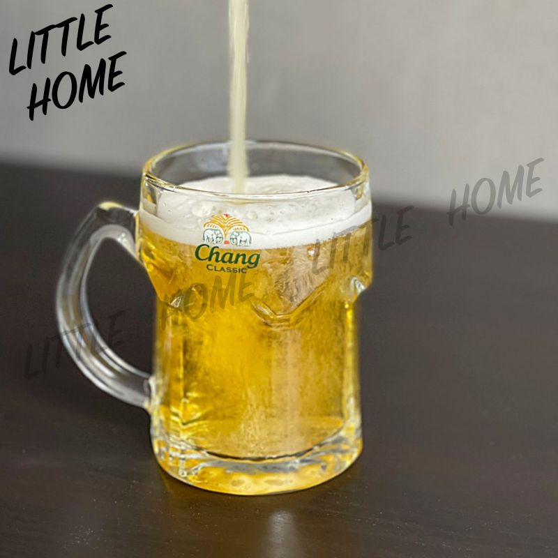 LITTLEHOME Union Glass แก้วเบียร์  แก้วน้ำ มีหูจับ มีให้เลือกหลายลาย (A2) ราคา ถูกที่สุด ดีลบีเคเค แกลเลอรีภาพที่ 4