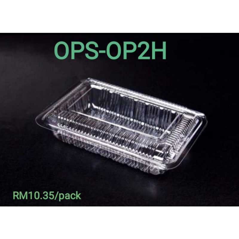 Ops-op2h - Tapau BENXON ถาดพลาสติก [ 100 ชิ้น ] กล่องพลาสติกใส่อาหาร แบบใช้แล้วทิ้ง สําหรับเบเกอรี่ 