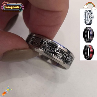 ROSE Personality Gear Shape Jewelry Stainless Steel Ring New Single Fashion All Kinds Men And Womens Universal/Multicolor