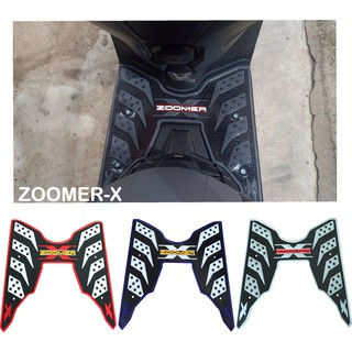 แผ่นรองพื้นลายรังผึ้ง ZOOMER X ยางวางเท้ากันรอย สีดำ  HONDA