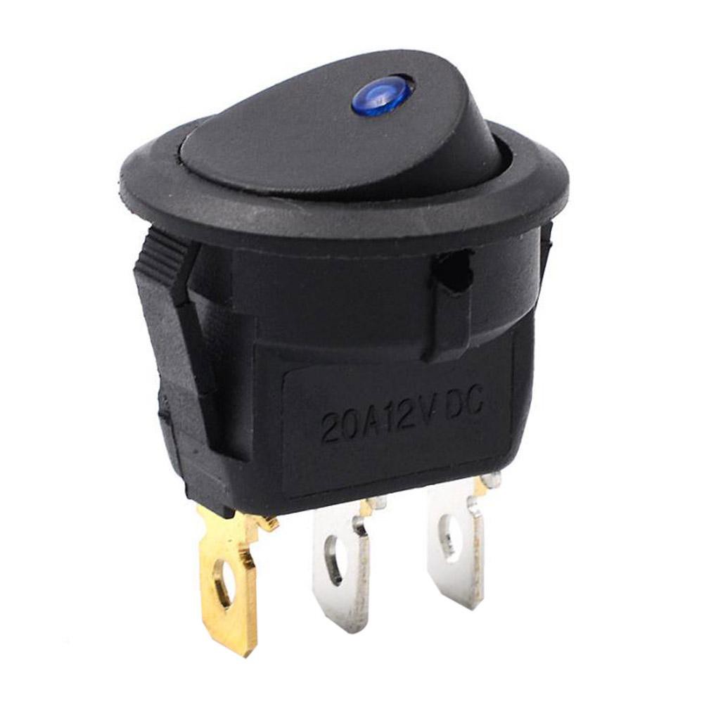 3 Models LED DIY Round Light Rocker Switch ON-0FF Power Button Switches ...