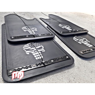 บังโคลนรถยนต์ American Skull Mud flaps Black Plate.