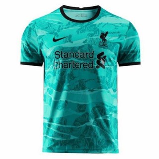 เสื้อกีฬาแขนสั้น ลายทีม Liverpool 20/21 ชุดเยือน สําหรับผู้ชาย