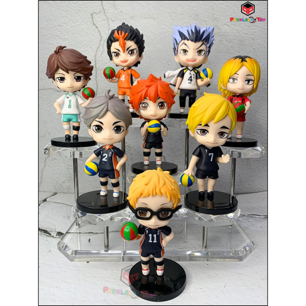 โมเดล ไฮคิว Haikyuu การ์ตูนวอลเลย์บอล ขายยกเซ็ท 8ตัว สูง 8-9 เซ็น Model figure Haikyuu Tall 8-9CM