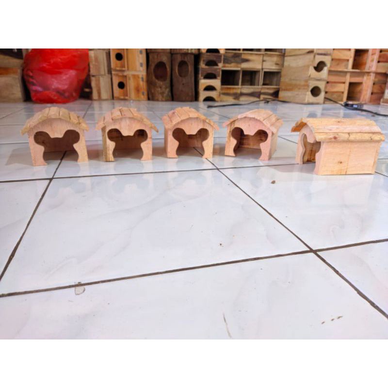 Marmud Hamster House หลังคาโค้ง Mikimos Shape Mikey Hamster House Toy (P3KO)