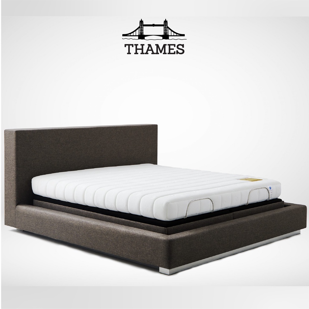 Thames ที่นอนยางพารา100% ใช้กับเตียงไฟฟ้าได้  รุ่น Purity by WellPlus mattress ปรับสรีระ 3.5ฟุต 5ฟุต 6ฟุต