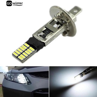 📢 12V HID ซีนอนสีขาว 24-SMD H1 LED Light Replacement รถ