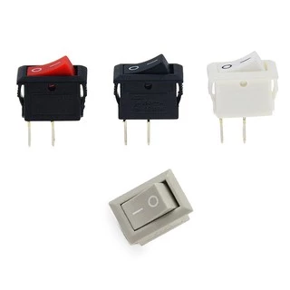 (1ตัว) สวิตช์ (จิ๋ว) เปิด/ปิด KCD11 KCD5 ขนาด 10x15 mm 250V 3A 2ขา 3ขา Button Switch ON OFF AC Power Switches KCD11-101