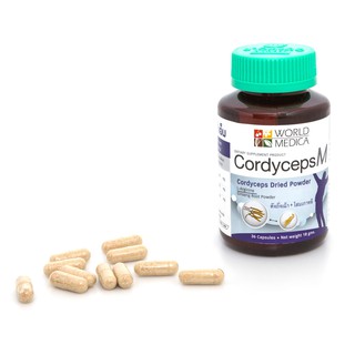 Cordyceps M KHAOLAOR (Men) ขาวละออ คอร์ดิเซพส์ ผู้ชาย ถั่งเช่า โสมเกาหลี แอล-อาร์จินีน 36 Capsules