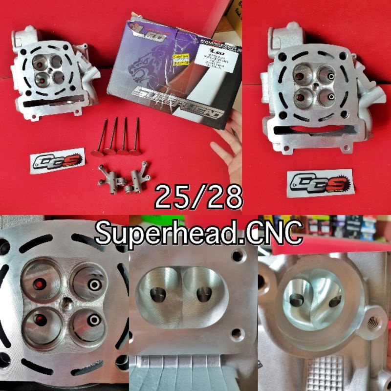 ฝาสูบ​ LEO 25/28 superhead CNC สำหรับ​ EXCITER150 /SPARK135 /MSLAZ