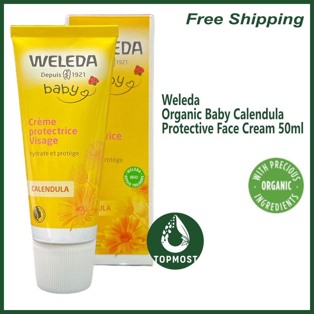 Weleda Organic Baby Calendula Protective Face Cream Ml Shopee Thailand