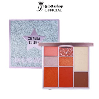 HF5035 Sivanna Colors Luxe Gems Makeup Kit ซีเวียน่า พาเลทแต่งหน้า