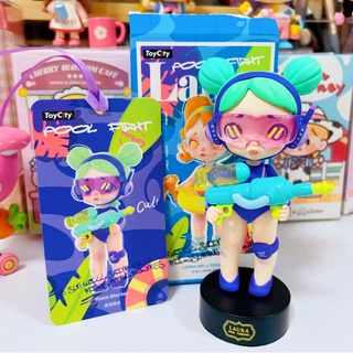 【ของแท้】TOYCITY Laura กล่องสุ่ม ตุ๊กตาฟิกเกอร์ สระว่ายน้ํา