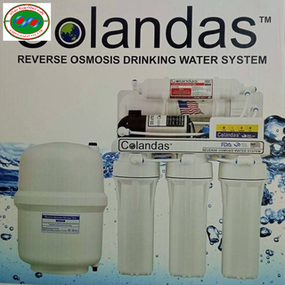 เครื่องกรองน้ำ RO 5ขั้นตอน Colandas รุ่นใหม่มาตราฐานยุโรป  ระบบการกรองจากUSAที่ทั่วโลกยอมรับ ผลิตประมาณ 175 ลิตร/วัน