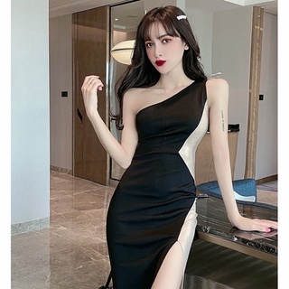 เดรสกระโปรงผ่าข้าง สวยหรูแพง