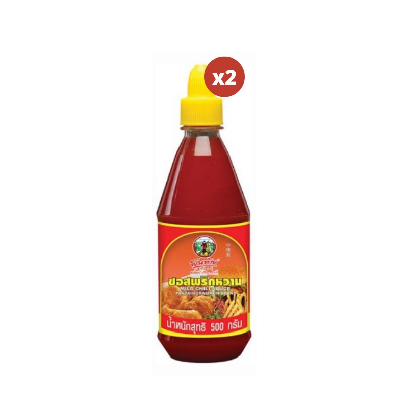 [ขายดี] พันท้ายนรสิงห์ PANTAI ซอสพริกหวาน (PET) 500g x2