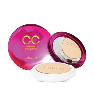 Cathy Doll CC SPEED WHITE POWER Pact SPF 40 PA+++ 12g.เคที่ดอลล์ แป้ง cc แป้งพัฟ