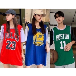 เสื้อบาสผู้หญิง โอเวอร์ไซส์ พร้อมส่ง🚚 เลื่อนดูได้เลยค่ะ ถ่ายจากงานจริง 🎀
