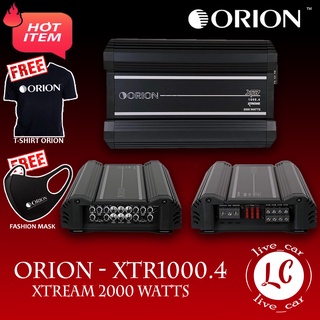 [ ของแท้ ของใหม่ 100% ]เพาเวอร์แอมป์ ORION รุ่นXTR1000.4 แอมป์รถยนต์อเมริกันแอมป์คลาสAB เสียงดี แบบ4ชาแนล