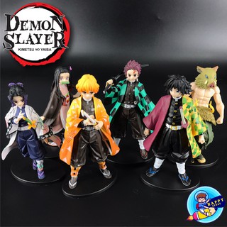 ฟิกเกอร์ โมเดลดาบพิฆาตอสูร ทันจิโร่ เนซึโกะ Qposket no Yaiba ขนาด 15-17 cm  ไม่มีกล่อง ครบชุด 6 ตัว