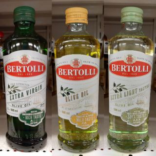 BERTOLLI  น้ำมันมะกอกแท้ 100%  มี 3 สูตร ขนาด 500 ml