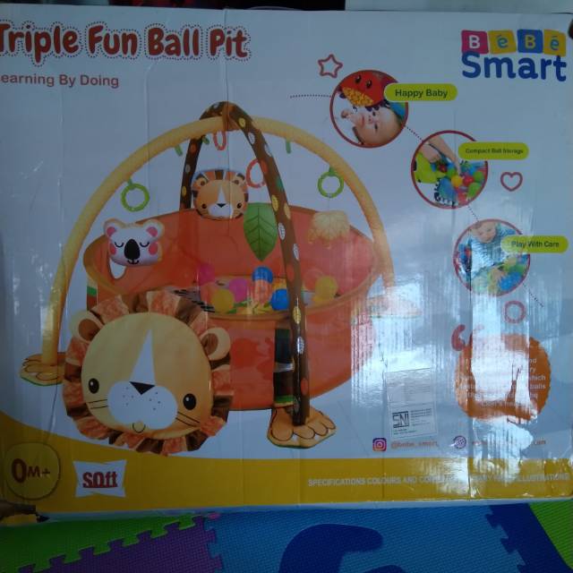 Preloved triple ball fun pit