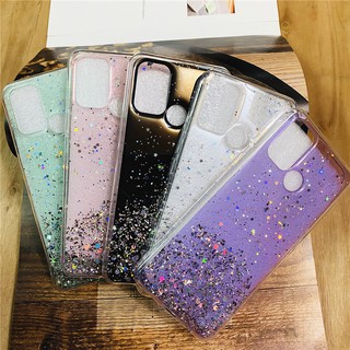 เคสโทรศัพท์มือถือลายกลิตเตอร์สําหรับ Realme 7 I 7 7 Pro 6 6 I 6 Pro Realme C17 C12 C11